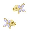 Beautiful Flowers Silver Stud Earring STS-6211